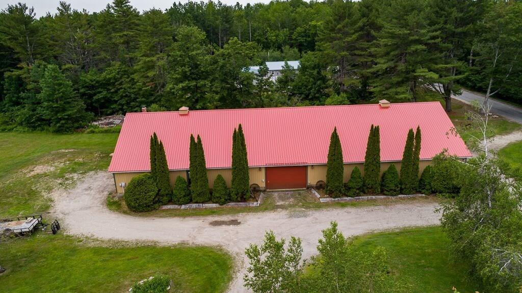 205 Carding Machine Road Bowdoinham, ME 04008 - Photo 5 of 34 Barn Aerial