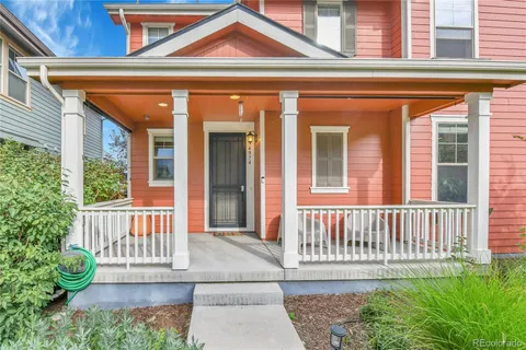 a view of a house with a porch