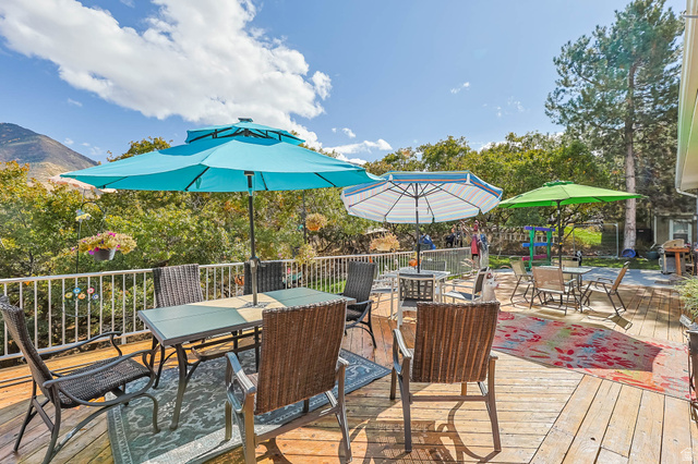 569 Elk Meadow Loop Tooele, UT 84074 - Photo 11 of 56 Deck featuring outdoor dining area