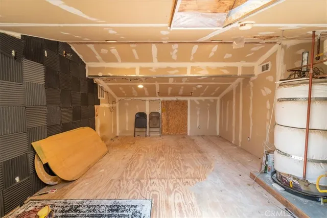 a view of an ocean and a mountain