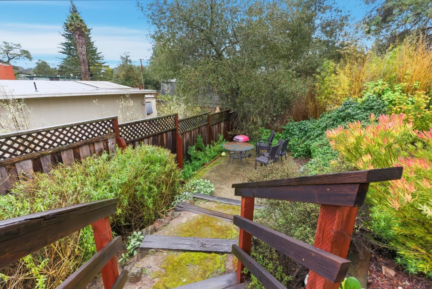 192 Bean Creek Road Scotts Valley, CA 95066 - Photo 6 of 17 a view of a wooden bridge from a balcony
