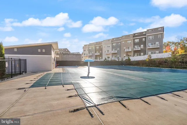 a view of a building with pathway