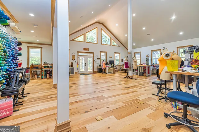 a view of a living room