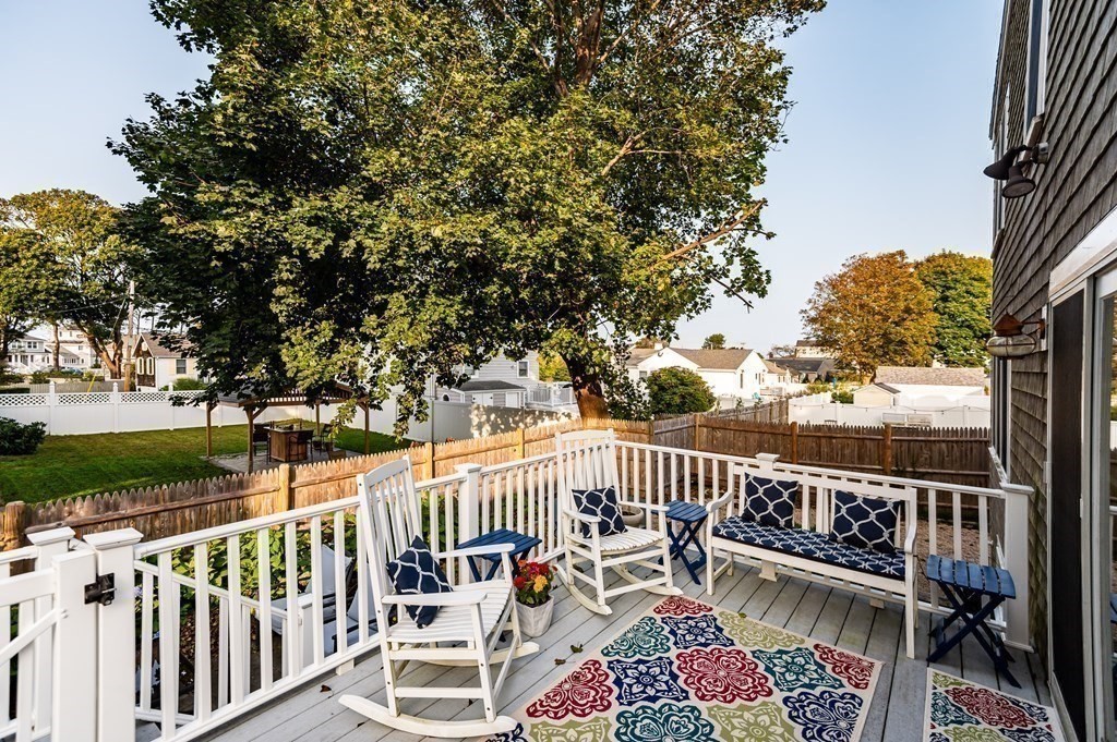 18 Damon Road Scituate, MA 02066 - Photo 23 of 25 a view of balcony with wooden floor and outdoor seating