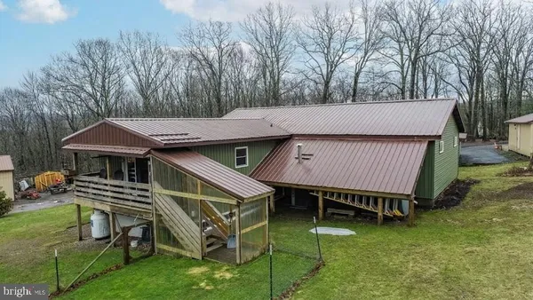a view of an ocean and city