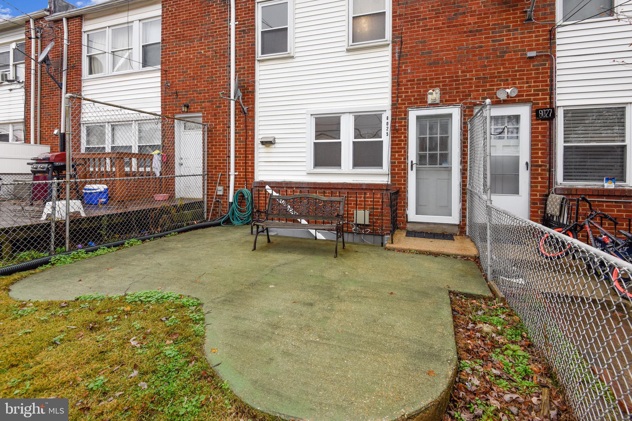8025 Lansdale Road Baltimore, MD 21224 - Photo 35 of 36 Patio in backyard