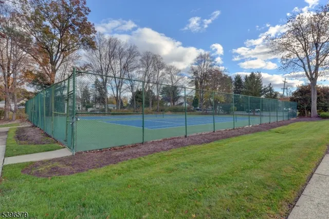 a view of a street with a houses