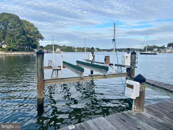 a view of a lake with boats and a lake view