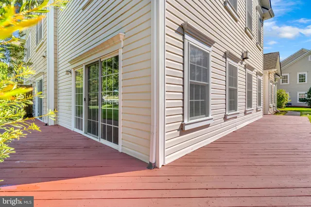 a view of a house with a wooden floor