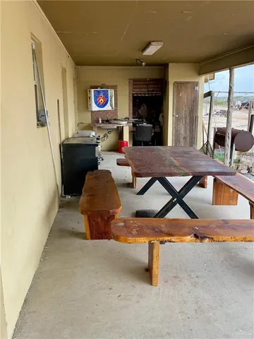 a view of a lake with outdoor space