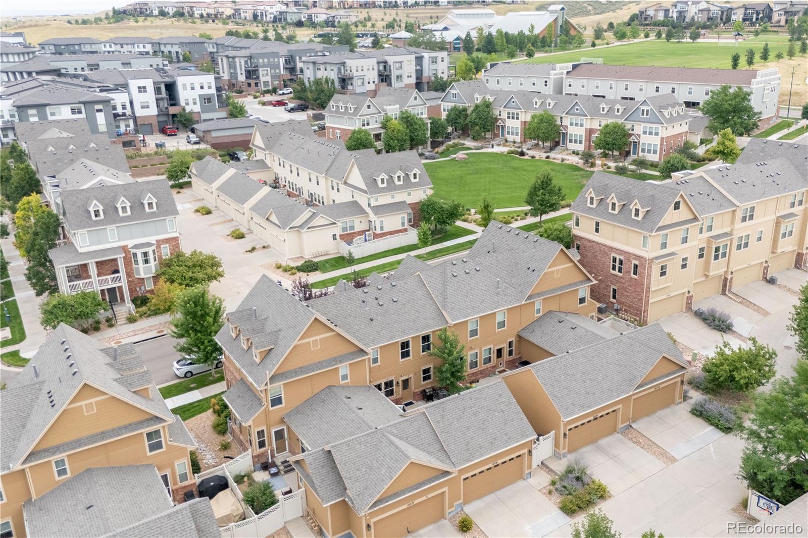 10281 Bellwether Lane Lone Tree, CO 80124 - Photo 37 of 47 an aerial view of residential houses with outdoor space