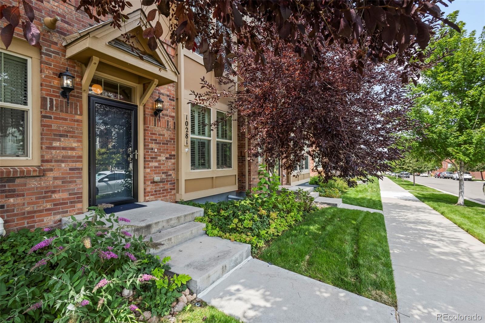 10281 Bellwether Lane Lone Tree, CO 80124 - Photo 4 of 47 front view of a house with a yard