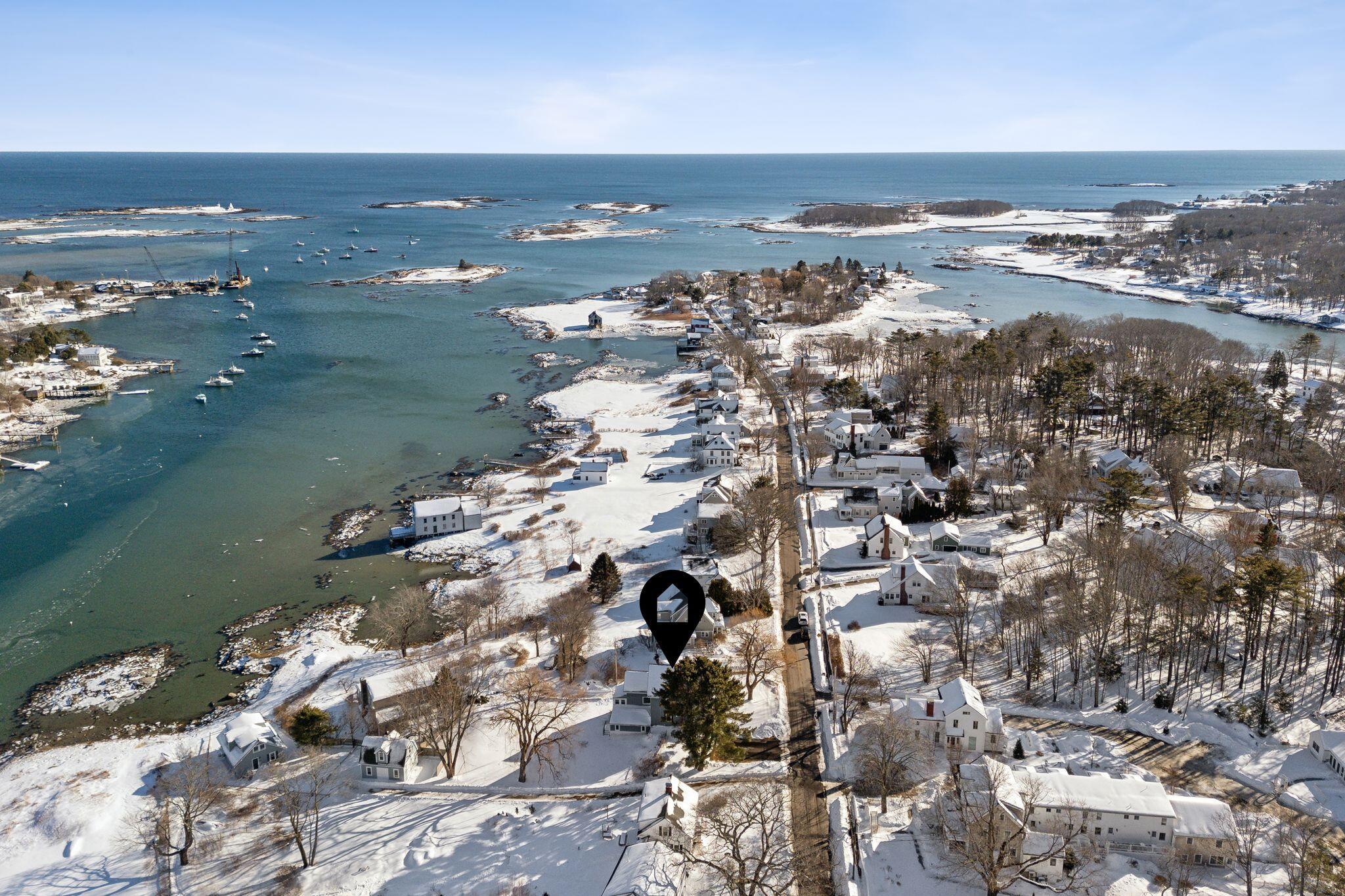 14 Langsford Road Kennebunkport, ME 04046 - Photo 7 of 43 14 Langsford Aerial Facing South