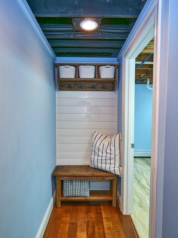 15 Highland Ridge Road Freetown, MA 02702 - Photo 38 of 42 a wooden bench sitting in front of a door