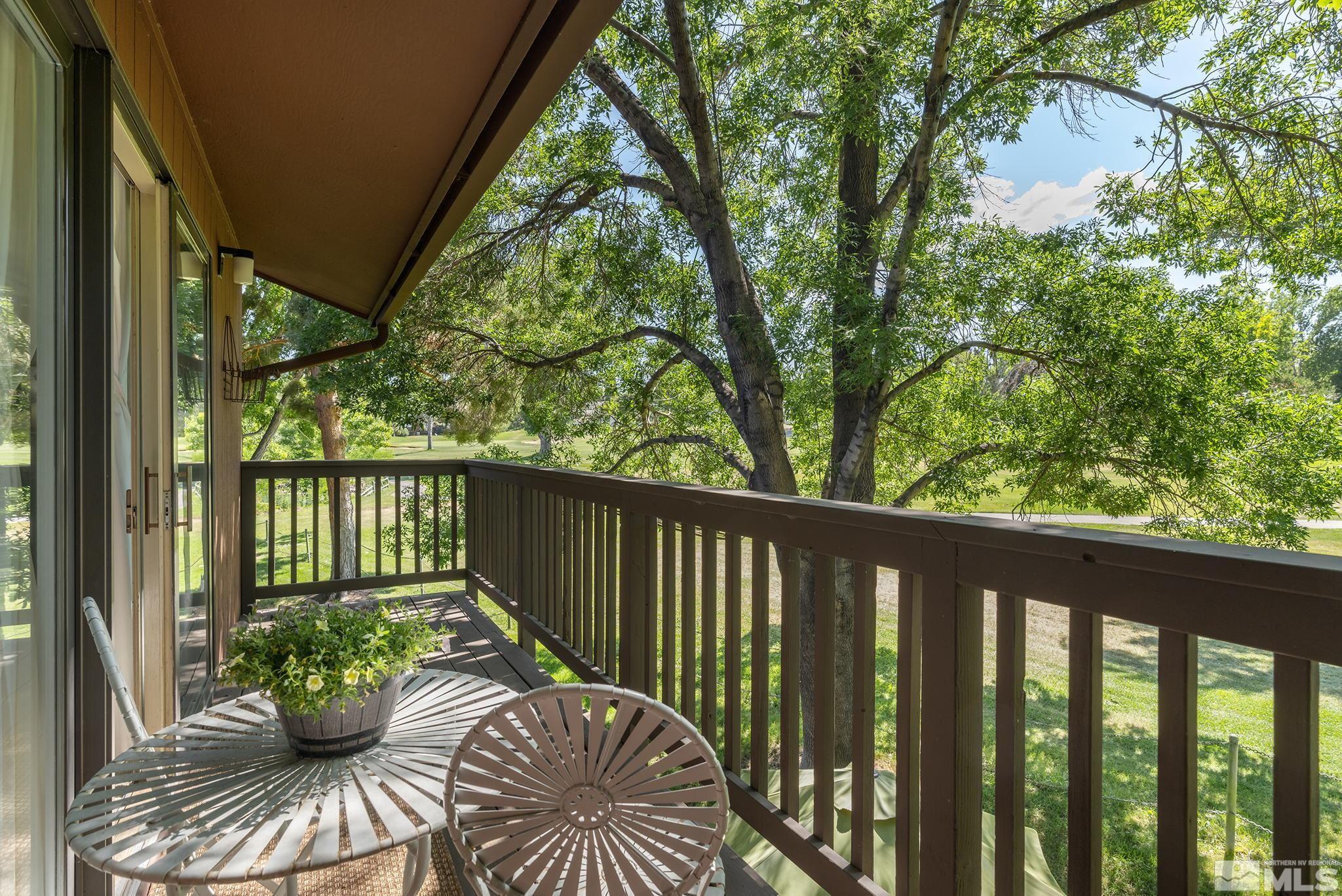1947 South Villa Way Reno, NV 89509 - Photo 17 of 27 a view of balcony with couch and chairs
