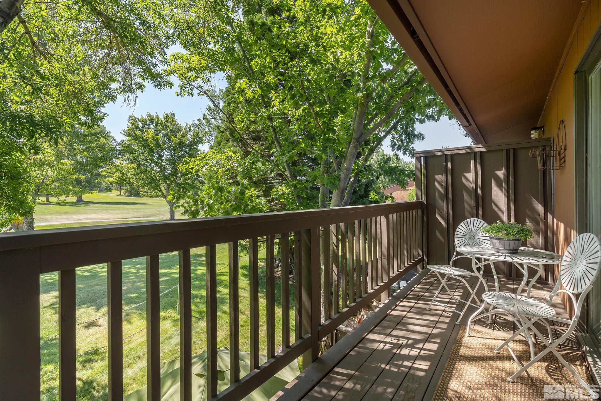 1947 South Villa Way Reno, NV 89509 - Photo 18 of 27 a view of balcony with wooden floor and fence