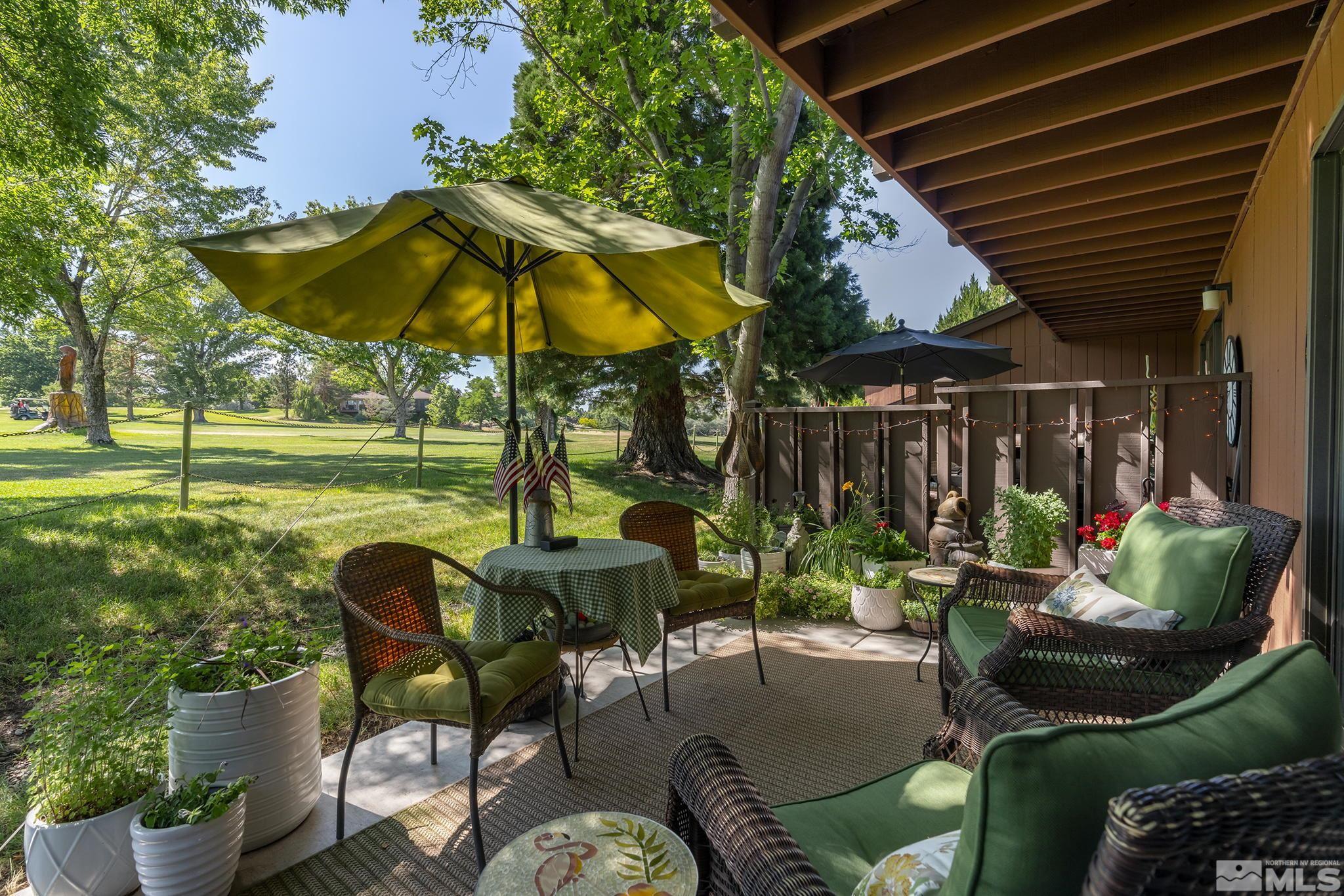 1947 South Villa Way Reno, NV 89509 - Photo 23 of 27 a view of backyard with outdoor seating and green space