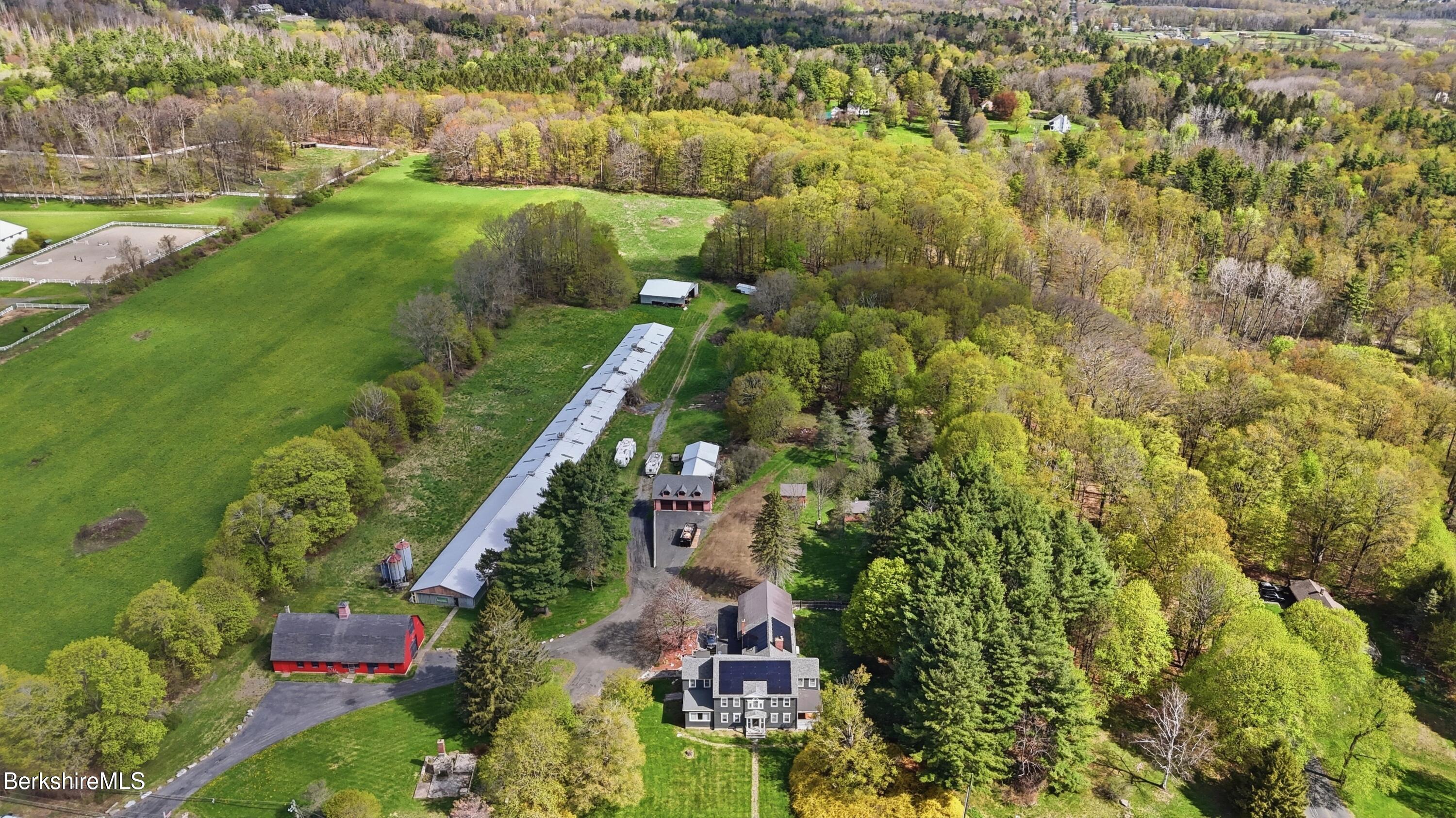 752 State Road Richmond, MA 01254 - Photo 56 of 71 an aerial view of residential houses with outdoor space and trees