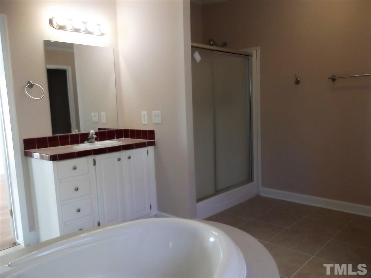 1060 Wrenn Crumpton Road Roxboro, NC 27574 - Photo 14 of 21 a bathroom with a sink and a mirror