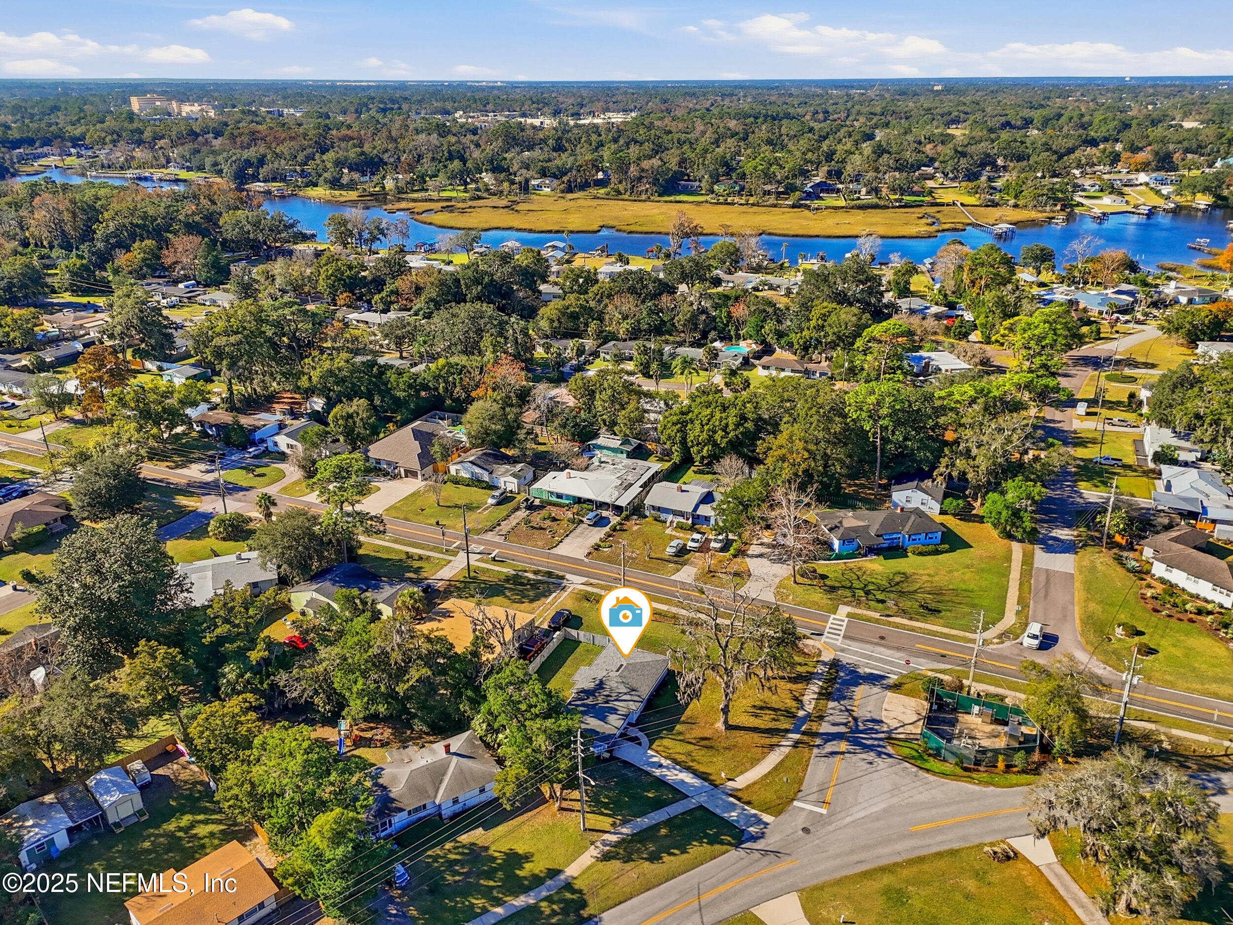 6500 Altama Road Jacksonville, FL 32216 - Photo 27 of 30 an aerial view of residential house with outdoor space and city view
