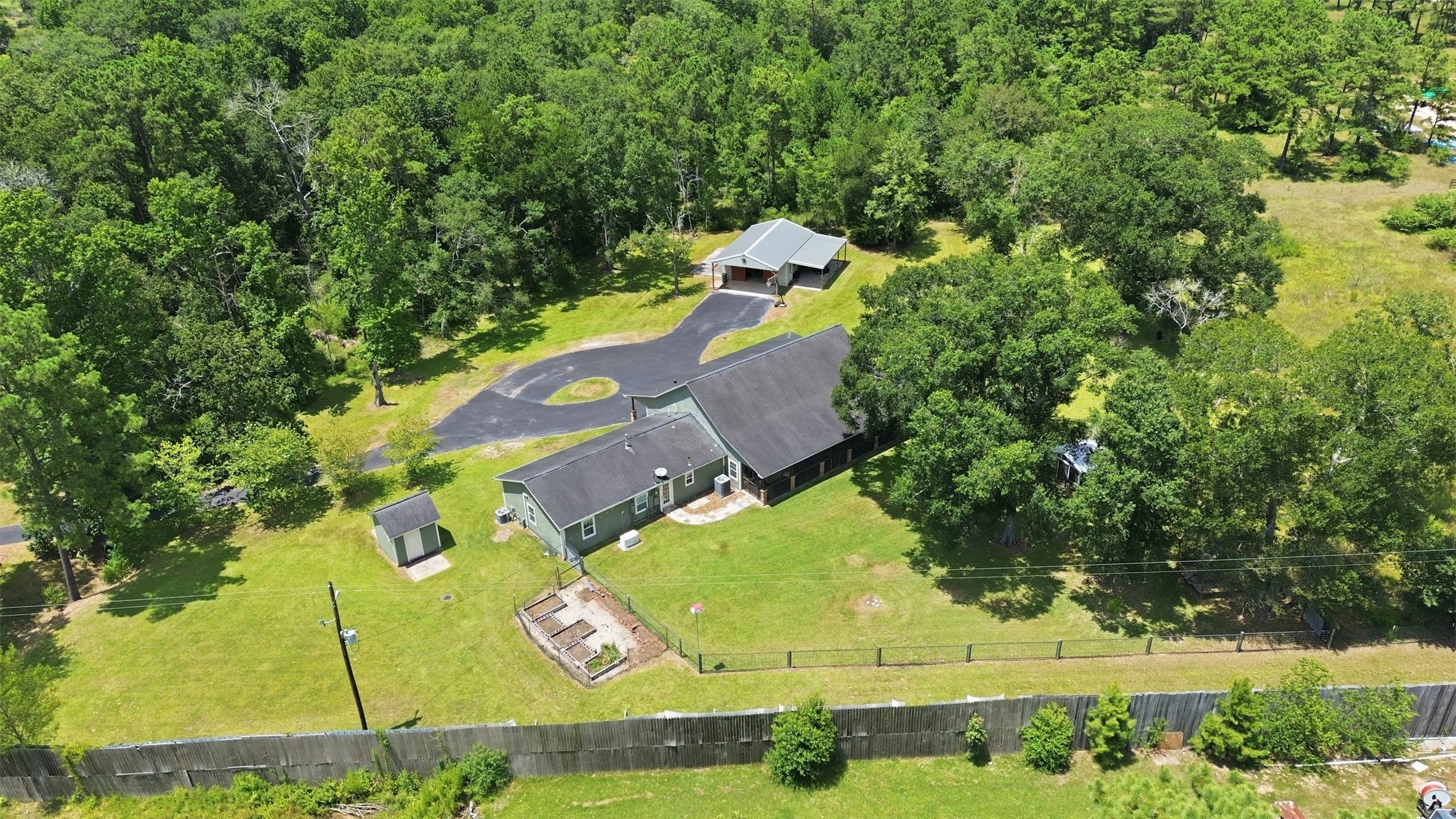 10695 White Rock Road Conroe, TX 77306 - Photo 43 of 48 Great balance of wooded privacy with cleared space.