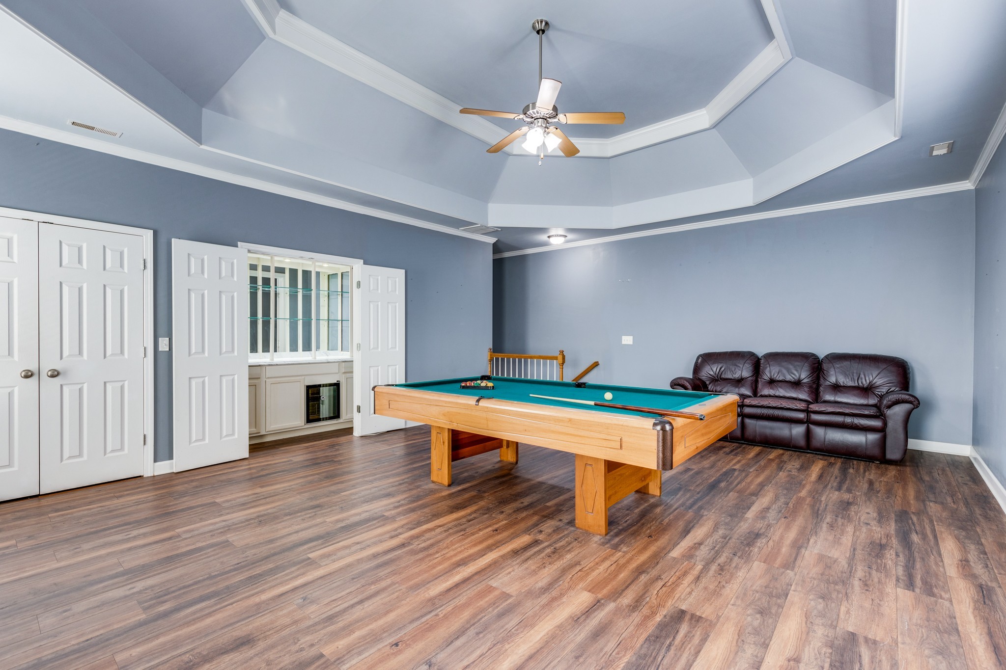 1024 Belcor Drive Spring Hill, TN 37174 - Photo 35 of 41 a room with wooden floor pool table and chairs