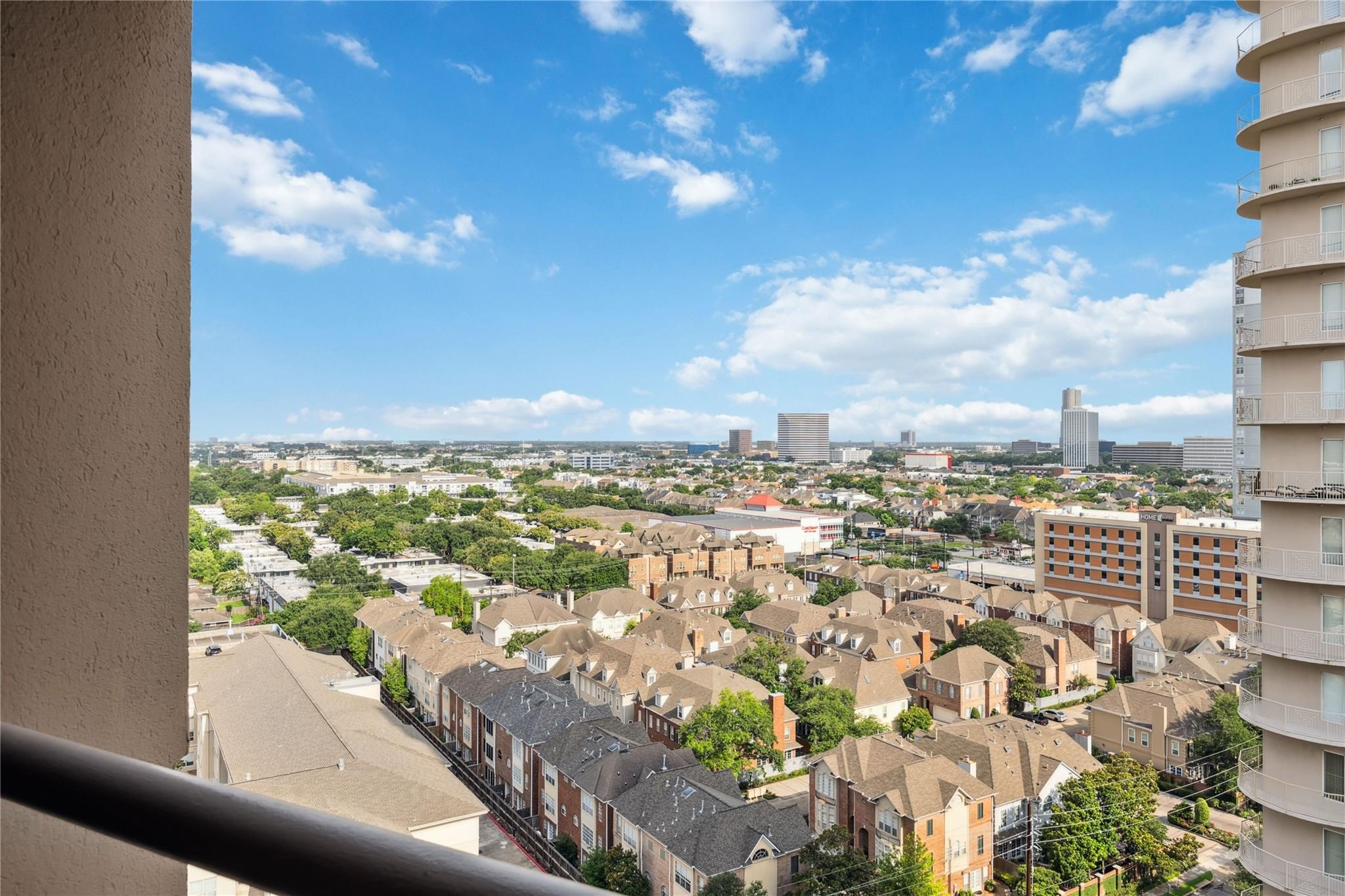 3525 Sage Road, Unit 1713 Houston, TX 77056 - Photo 25 of 25 Enjoy breathtaking 17th-floor views stretching across Houston—your private balcony is the perfect spot to unwind and take in the city skyline.