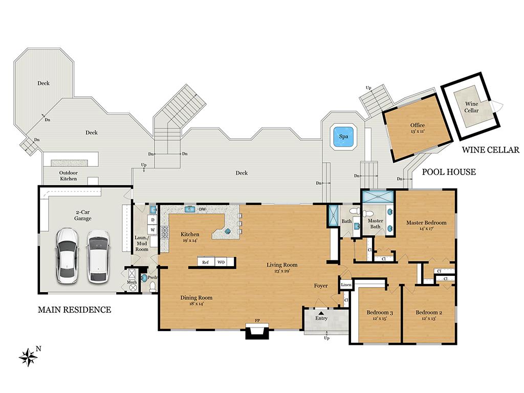 2950 Summit Drive Hillsborough, CA 94010 - Photo 26 of 27 a bathroom with a sink mirror and vanity