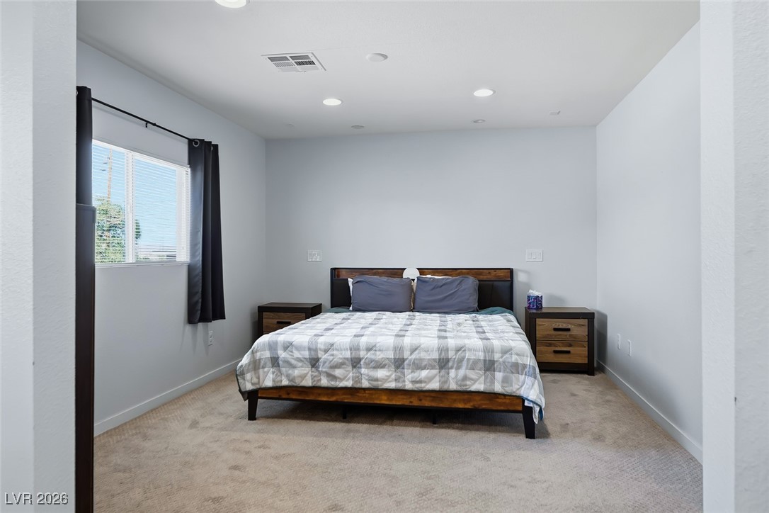 111 Copper Street Henderson, NV 89015 - Photo 42 of 47 Bedroom with carpet floors and recessed lighting