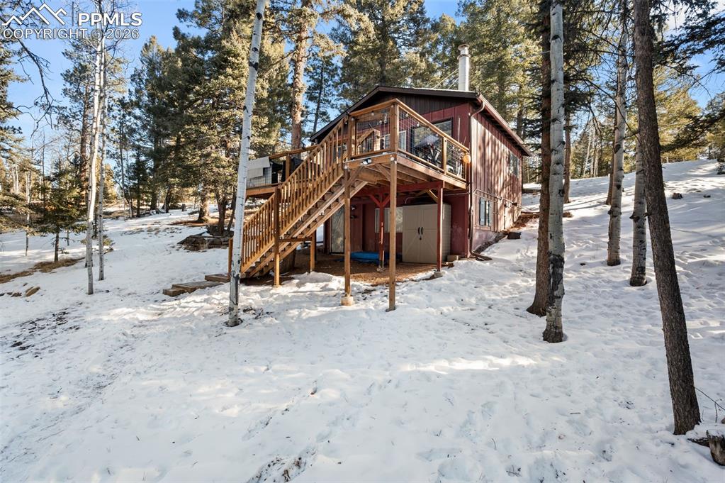 267 Kutsu Ridge Road Florissant, CO 80816 - Photo 22 of 26 a front view of a house with a yard