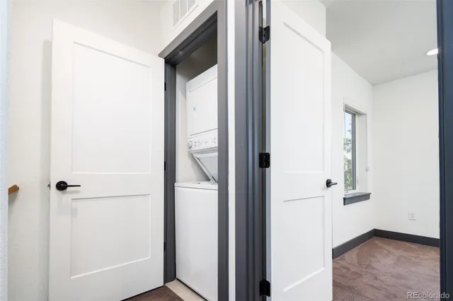 a view of front door with hallway