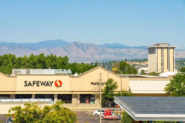 a view of an aerial view of a house with a garden