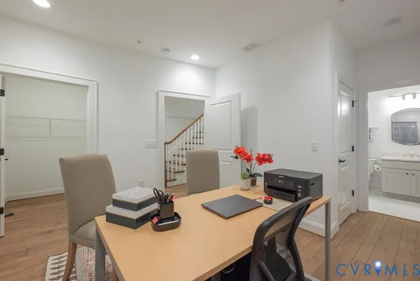 a view of entryway with stairs