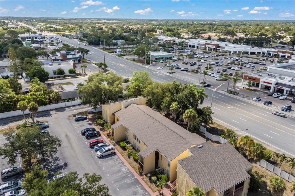 3405 Clark Road, Unit 205 Sarasota, FL 34231 - Photo 23 of 28 an aerial view of a city with lots of residential buildings
