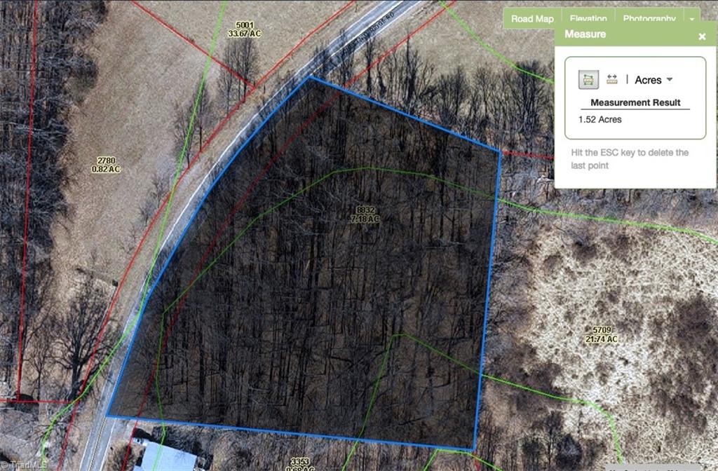 Xx Chestnut Ridge Road, Unit 1 5 AC / Mount Airy, NC 27030 - Photo 4 of 11 1.5 Acres to the center of the road +/- and 1.3 acres +/- to outside of the right of way.