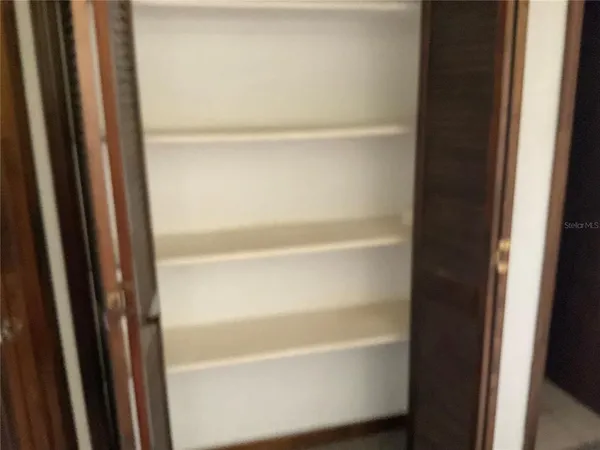 a close view of closet