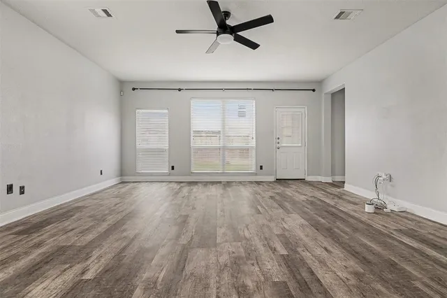 wooden floor in an empty room