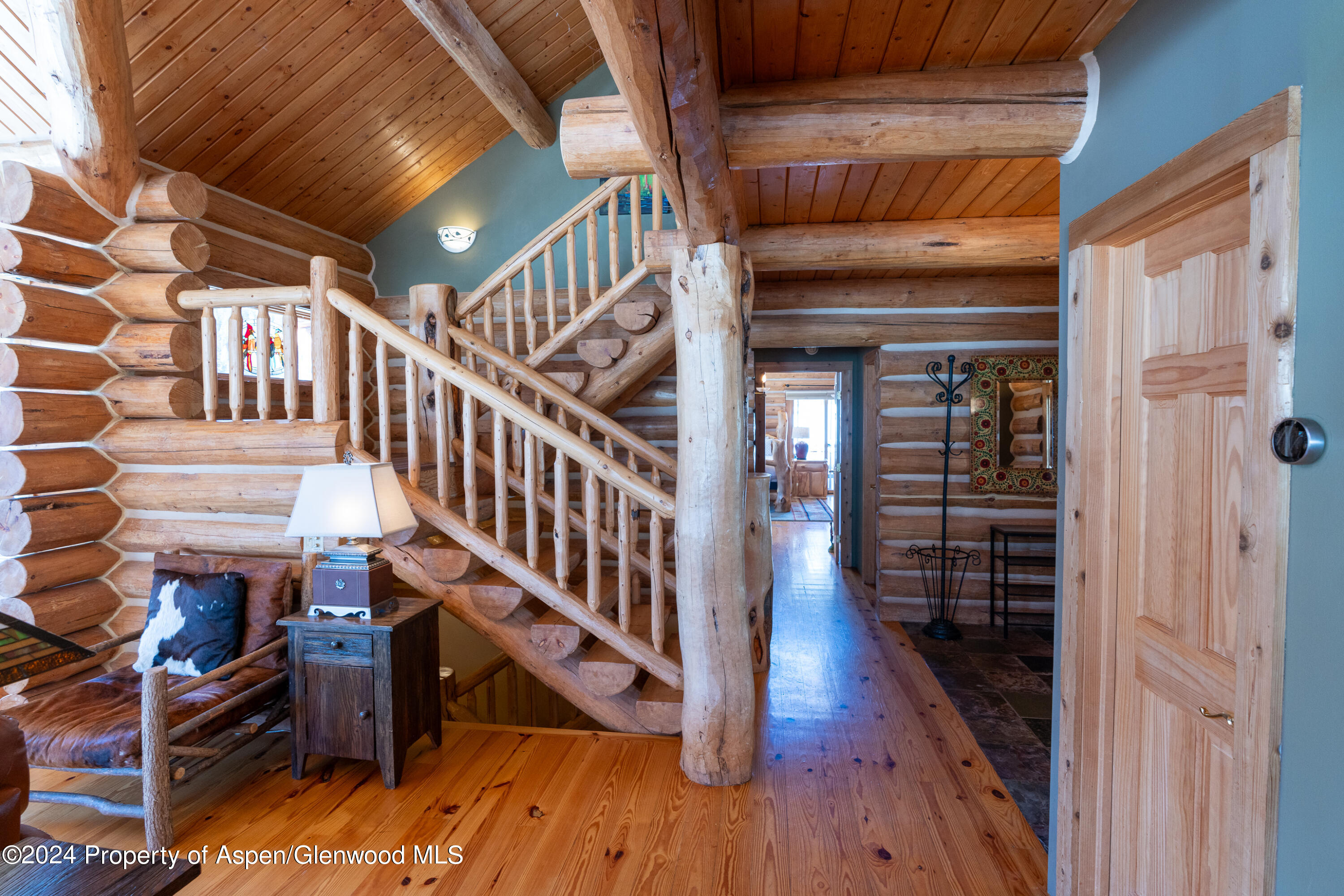 491 McLaughlin Lane Basalt, CO 81621 - Photo 15 of 56 a view of entryway with wooden floor and stairs