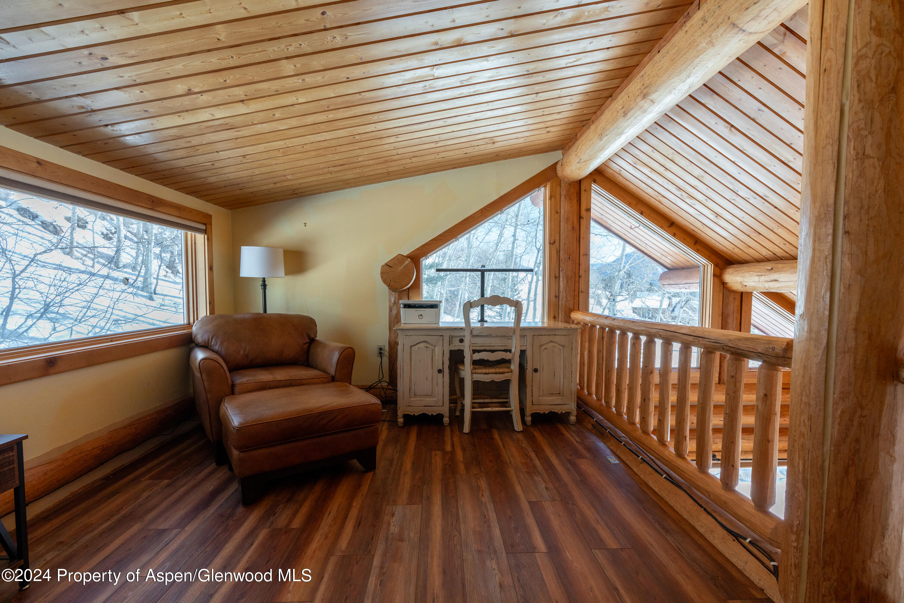 491 McLaughlin Lane Basalt, CO 81621 - Photo 30 of 56 a balcony with furniture and wooden floor