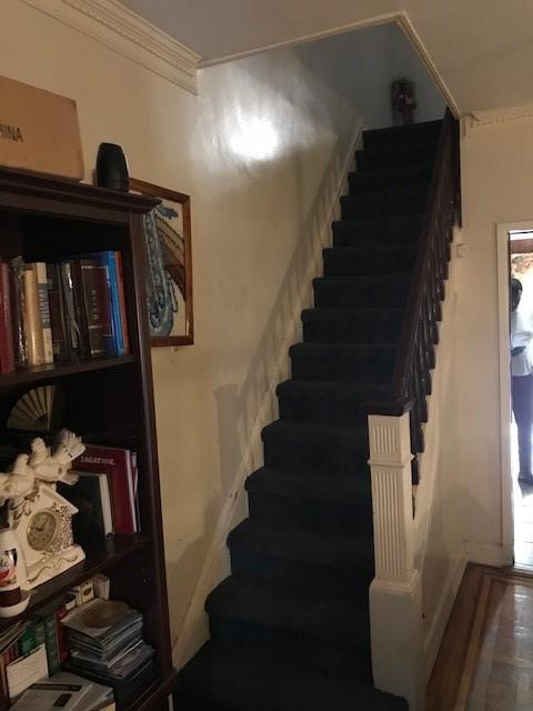 962 East 49th Street Brooklyn, NY 11203 - Photo 10 of 12 a view of entryway and hall with wooden floor