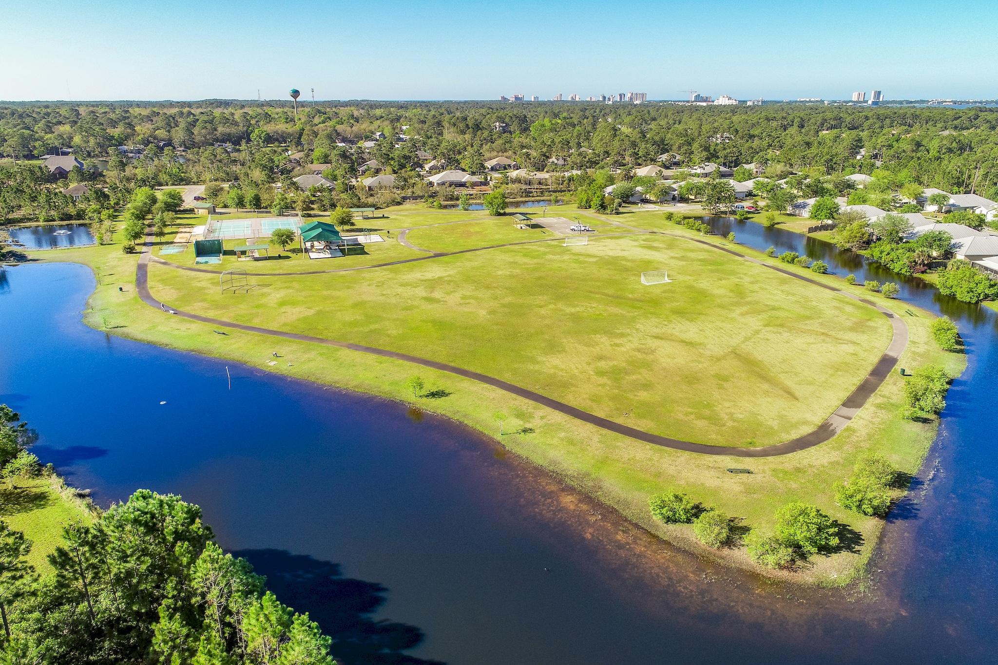 446 Pin Oak Loop Santa Rosa Beach, FL 32459 - Photo 47 of 48 an aerial view of residential houses with outdoor space
