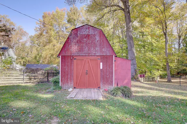 a garden view with a seating space