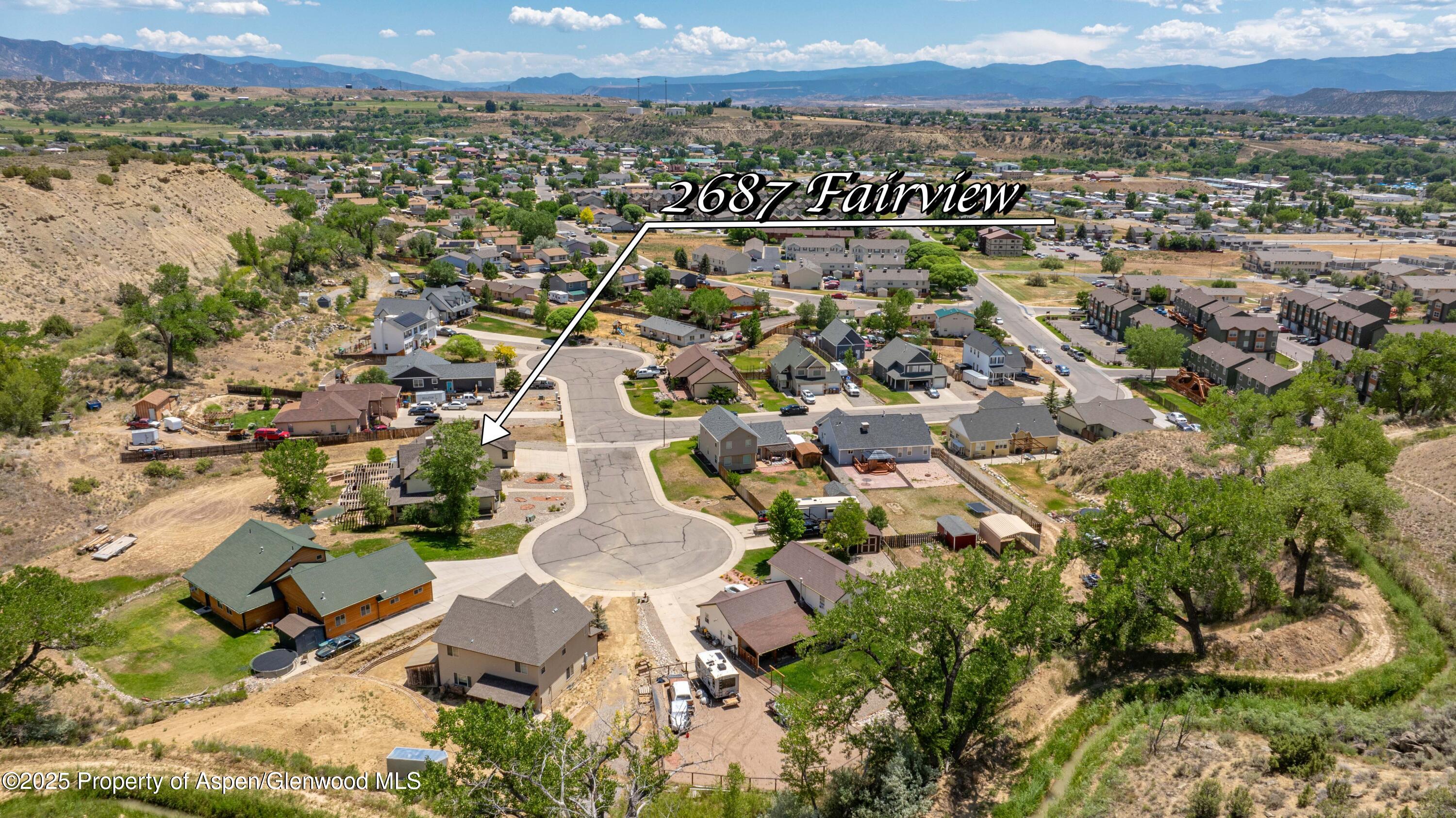 2687 Fairview Heights Court Rifle, CO 81650 - Photo 40 of 40 an aerial view of a city with lots of residential buildings