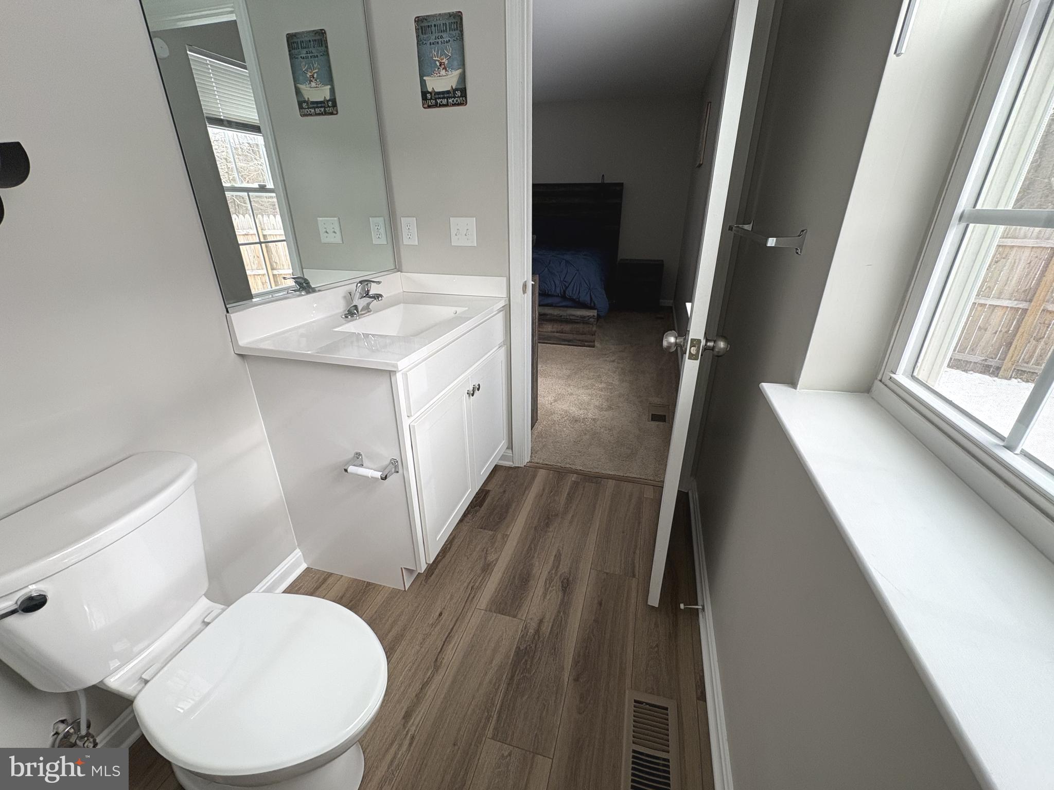 148 East Step Road Chestertown, MD 21620 - Photo 33 of 46 a bathroom with a sink mirror vanity and toilet