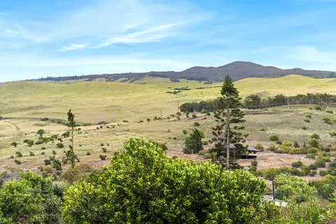 a view of an ocean and beach