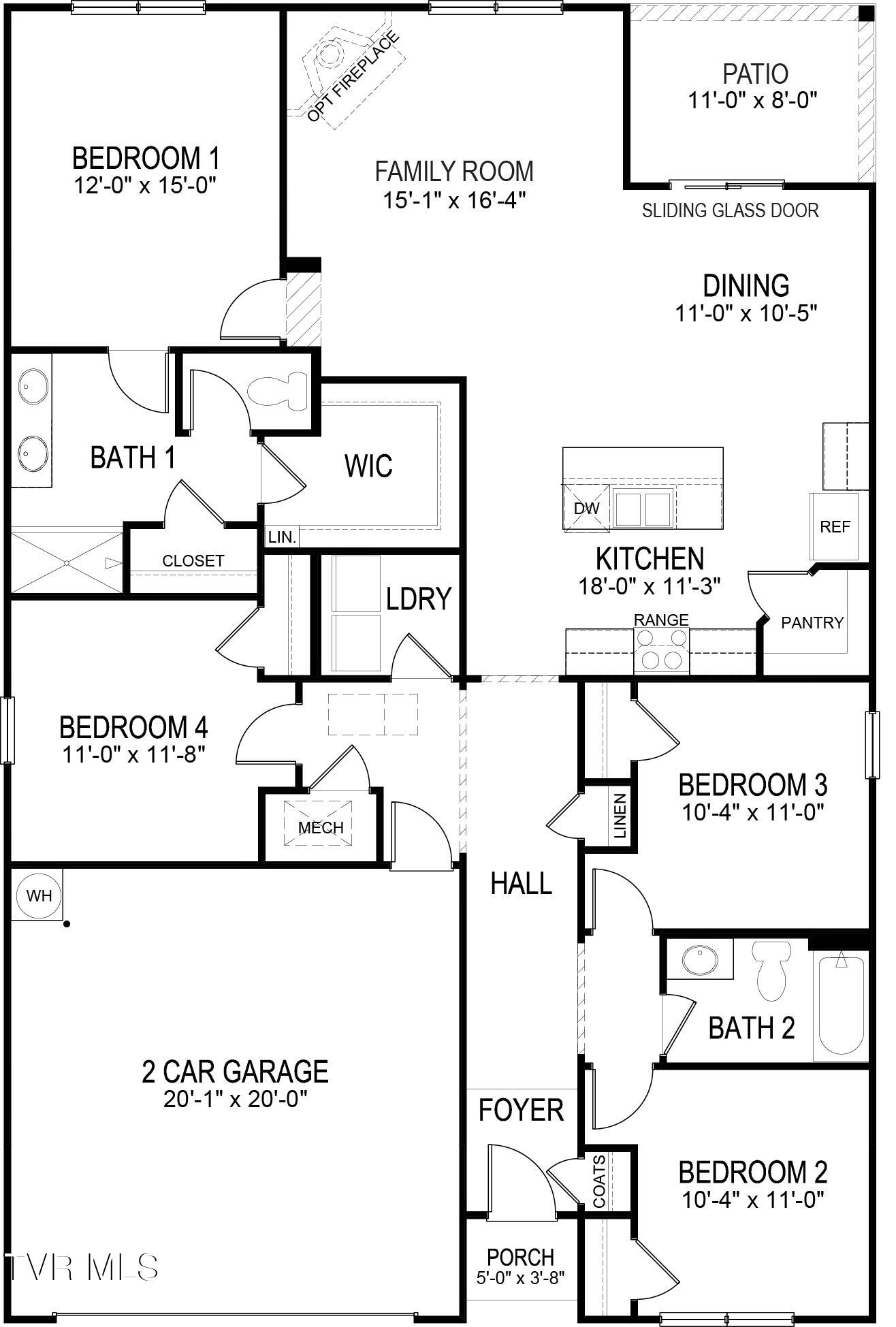 1090 Edison Road Johnson City, TN 37615 - Photo 26 of 26 Cali Floor Plan Horton E Updated
