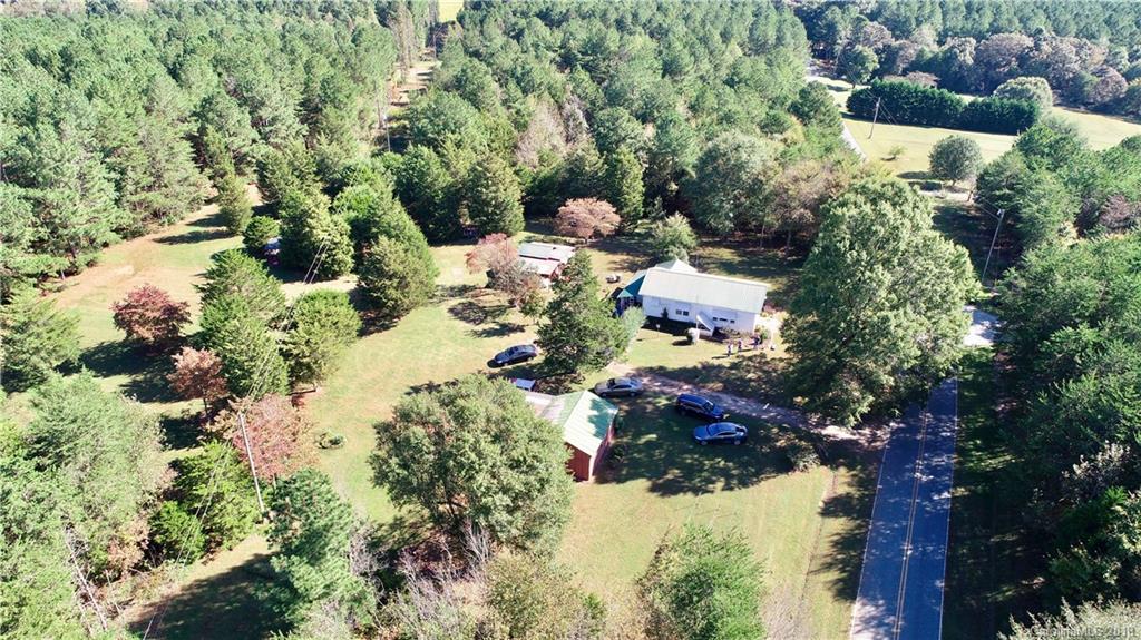 5812 Gilbert Hilton Road Vale, NC 28168 - Photo 35 of 35 an aerial view of residential house with outdoor space and trees all around