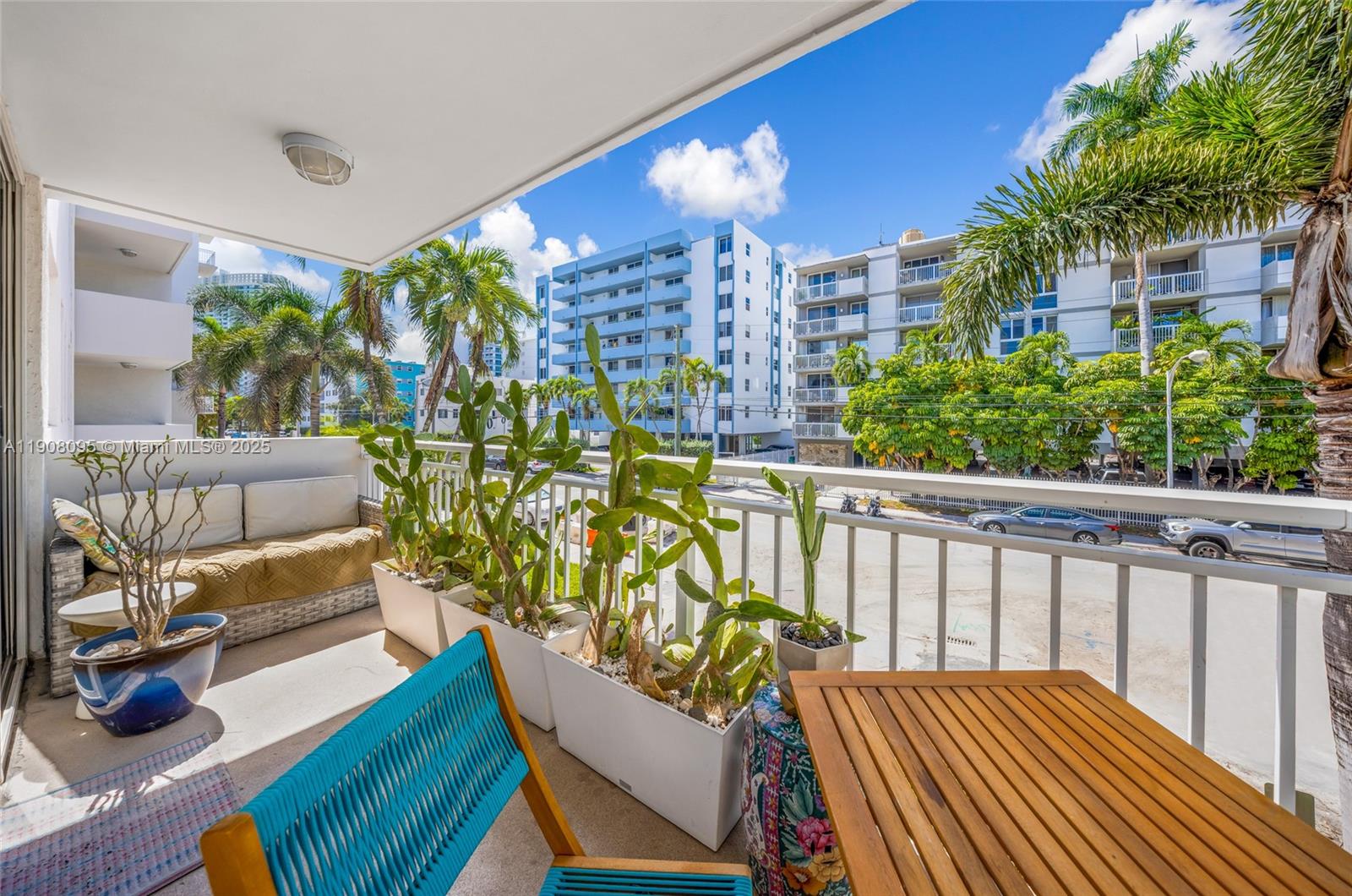 1665 Bay Road, Unit 221 Miami Beach, FL 33139 - Photo 25 of 32 a view of balcony with furniture