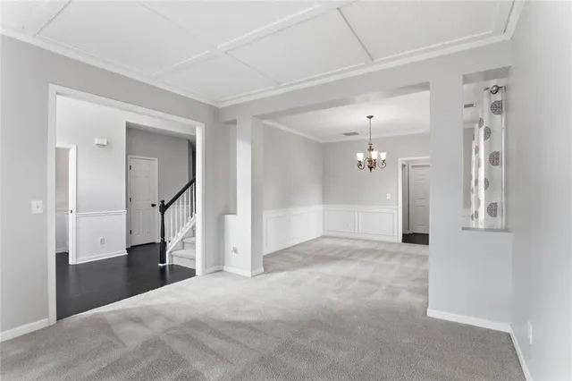 a view of empty room