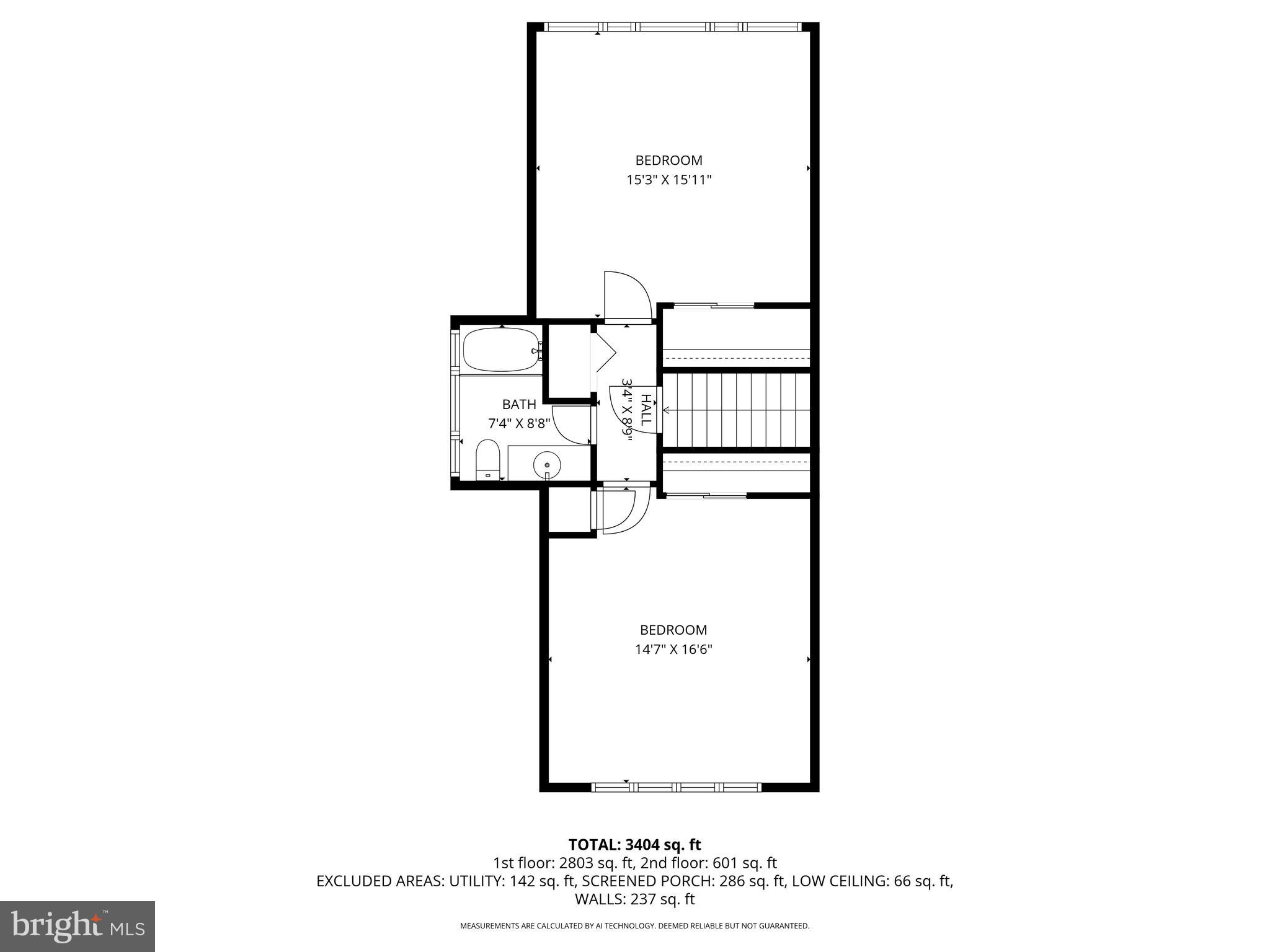 7917 Stevenson Road Pikesville, MD 21208 - Photo 51 of 51 Upper level Floor Plan
